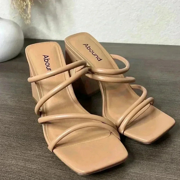 Abound Strappy Nude Sandals - Picture 9 of 13